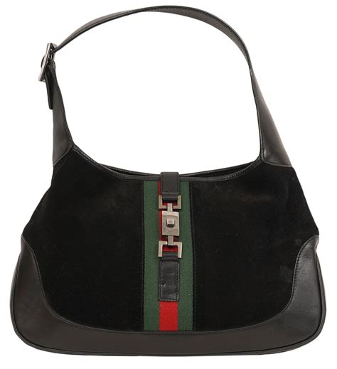 gucci bag black suede|gucci black shoulder bag.